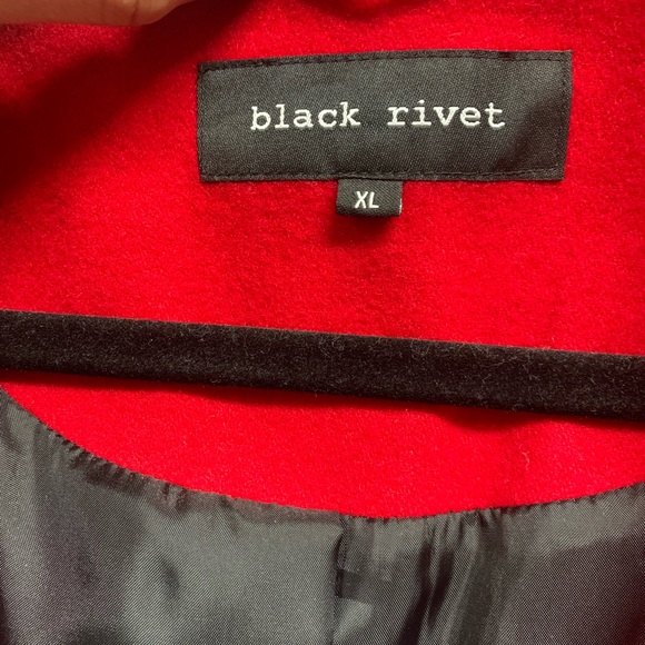 Black Rivet Coat - Picture 6 of 7